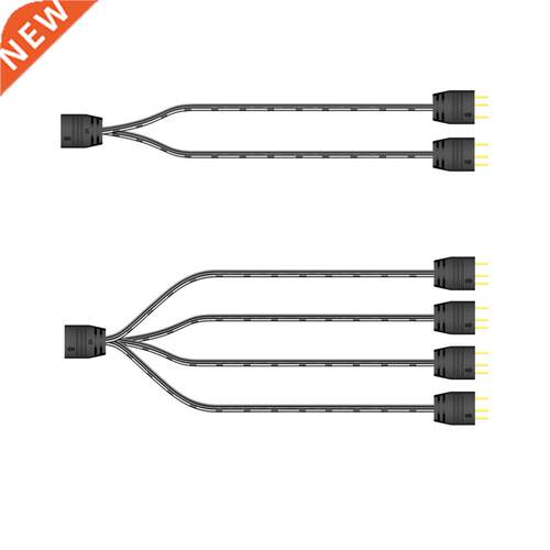 COOLMOON 5V 3Pin Fan HUB Splitter Power Cable Extension Cord