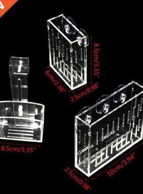 Acrylic Wall Hanging Suction Transparent Vase Holder Pot