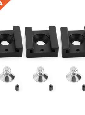 3 Sets Cold Shoe Mount Adapter with 1/4 Thread Mounting Scr
