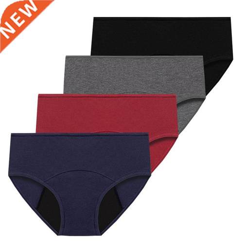 4pcs/Lot Physiological Panties For Menstruation Cotton Perio