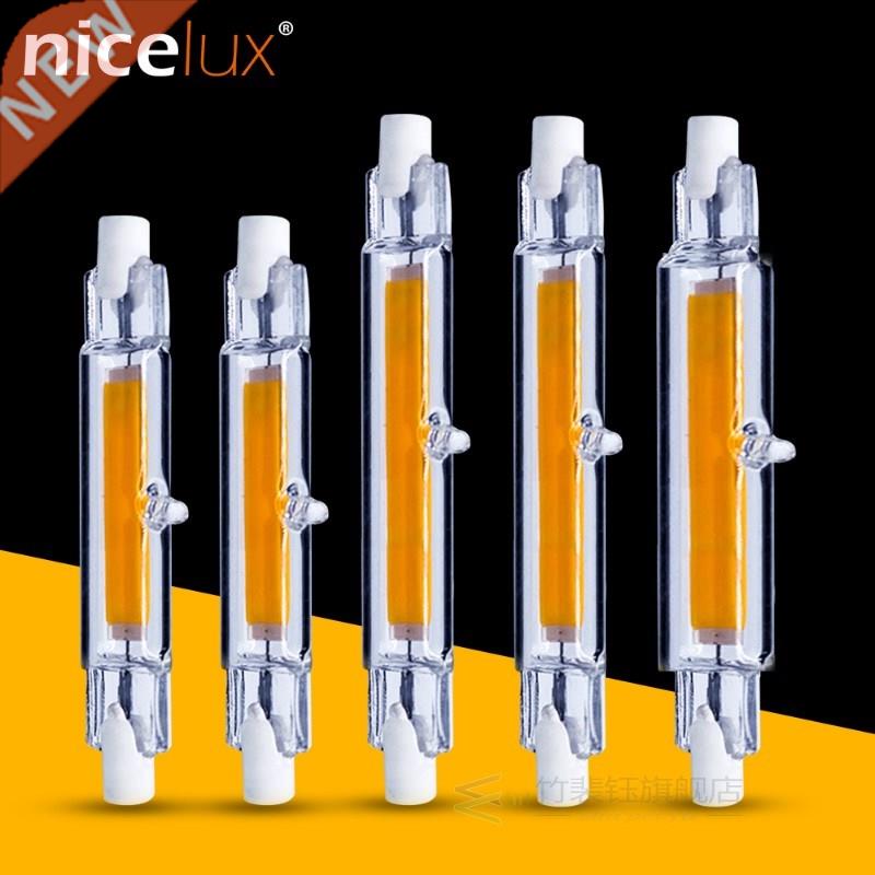 R7S COB LED Lamp Bulb Glass Tube for Replace Halogen Light S