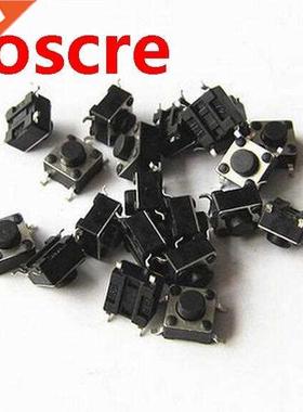 50pcs/lot 6x6x4.3MM 4PIN G89 Tactile Tact Push Button Micro