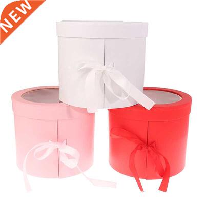 Double Layers Round Rotating Box Gift Box Flower Box