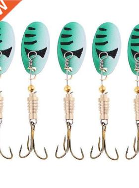 5pcs Fishing Spinnerbait Lures Spinner Baits for Bass Metal
