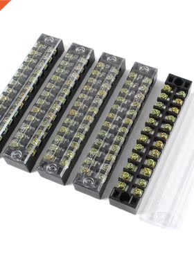 5 Pcs 600V 15A 12 Positions 12P Dual Rows Covered Barrier Sc
