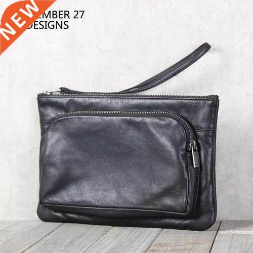 New Clutch Bags Men First Layer Leather Handmade Top end Ca