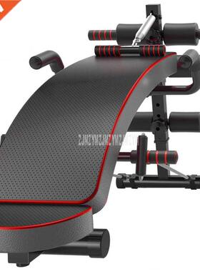 Multifunction Sit-up Bench With Headrest Pulling Rope Exerci