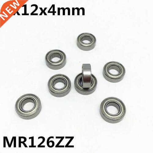 10Pcs MR126ZZ L-1260ZZ 6x12x4 mm Deep Groove Ball Bearing Mi
