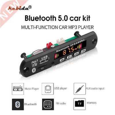 Bluetooth5.0 Car MP3 WMA Decoder Board Audio USB TF FM