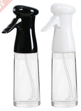 2Pcs Oil Sprayer For Cooking Olive Food Safe Glass Bottle Le