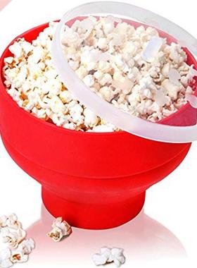 Microwave Foldable Popcorn Bucket Silicone Popcorn Bowl