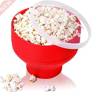Microwave Foldable Popcorn Bucket Silicone Popcorn Bowl