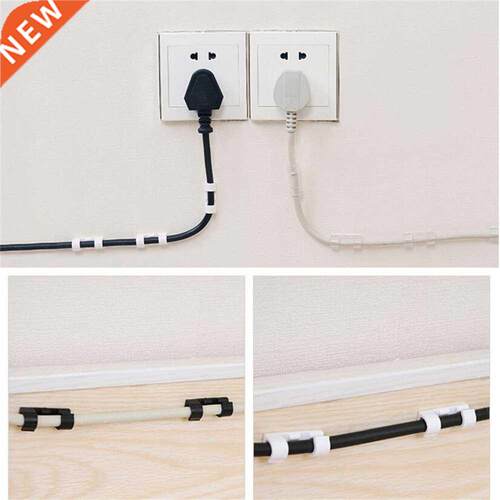 20pc Cable Organizer Clips Cable Management Desktop Workstat