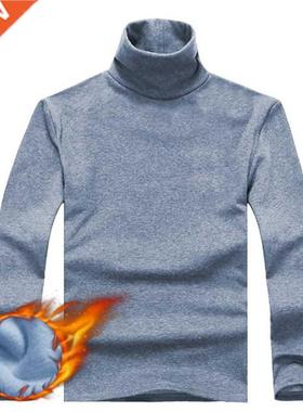 Men Tee Shirt High collar Long Sleeve Tee&Tops Styli