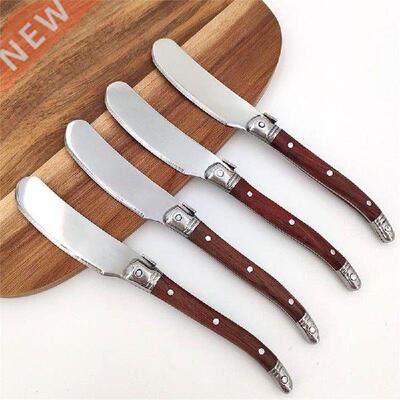 Rosewood Handle Butter Knives Cheese Spreader Jam Spatula