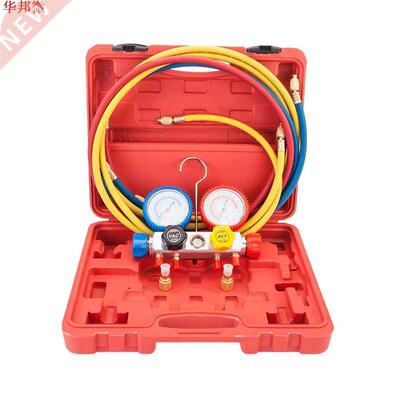 New Durable R410 R14 R22 R407C Dual Manifold Gauges Valve S