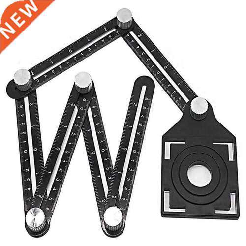 Multi Angle Tool, Six-Sided Universal Ruler, Tile Holes Meas