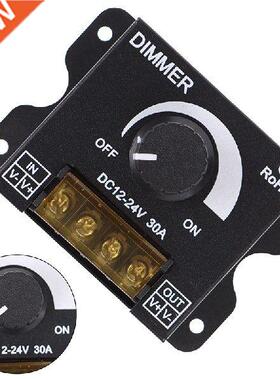 1Pc DC12V-24V LED Dimmer 30A 360W Adjustable Strip for