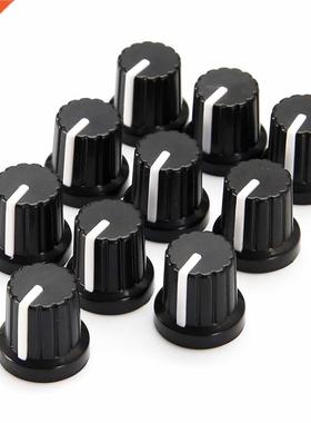 10pcs Potentiometer Knob Caps For 6mm Shaft Hole Volume Cont