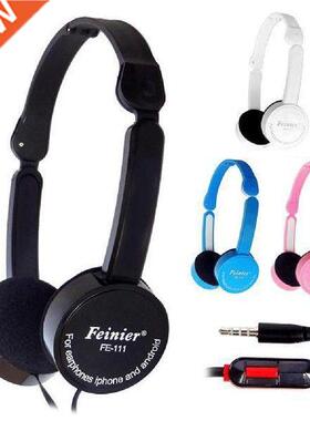 Cute Kids Over Ear Wired Headphones Safely Children