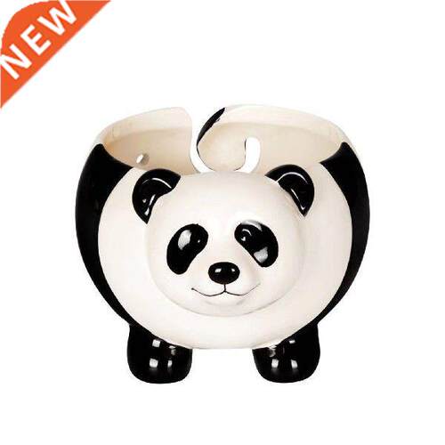 Home Ornament Panda Shaped Figurine Storage Box Decorative