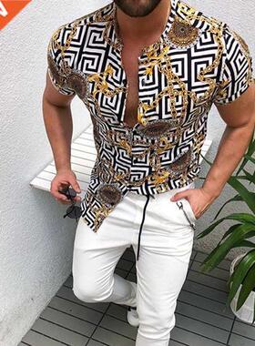 Hot Sale 2022 Summer New European American Men's Clothing Ca
