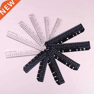 2pcs/lot 6 Holes Ruler For Binder Planner Notebooks Office S