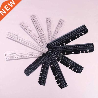 2pcs/lot 6 Holes Ruler For Binder Planner Notebooks Office S