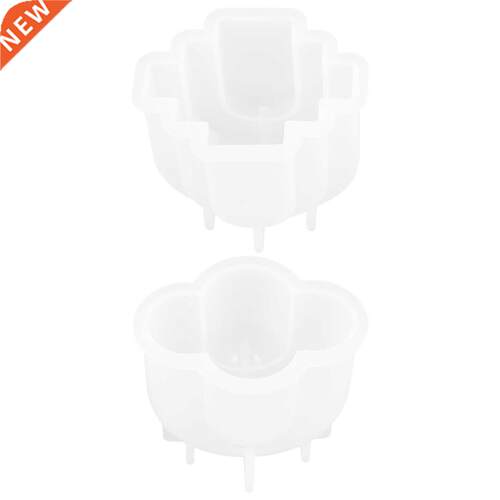 2pcs Oval Shape Silicone Mold Desktop Ornament Molds