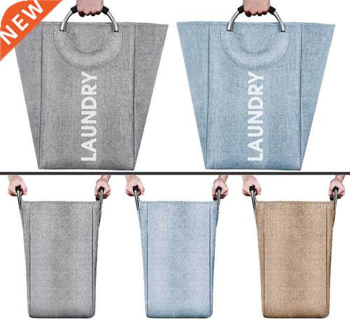 75L Large Capacity Laundry Basket Linen Storage Bag with Rin