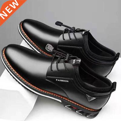Men Dress Shoes Cowhide Leather Shoes Men's Comfortable Low-