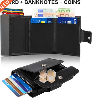 SEMORID 2022 New Rfid Wallet Men Money Mini Bag Male Alumini