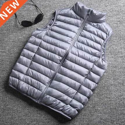 Men's Winter Vest Jacket 2022 New Ultra Light Down Waistcoat