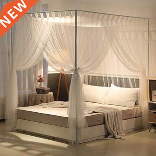 Simple 4 Corners Post Curtain Bed Canopy Bed Frame Canopies