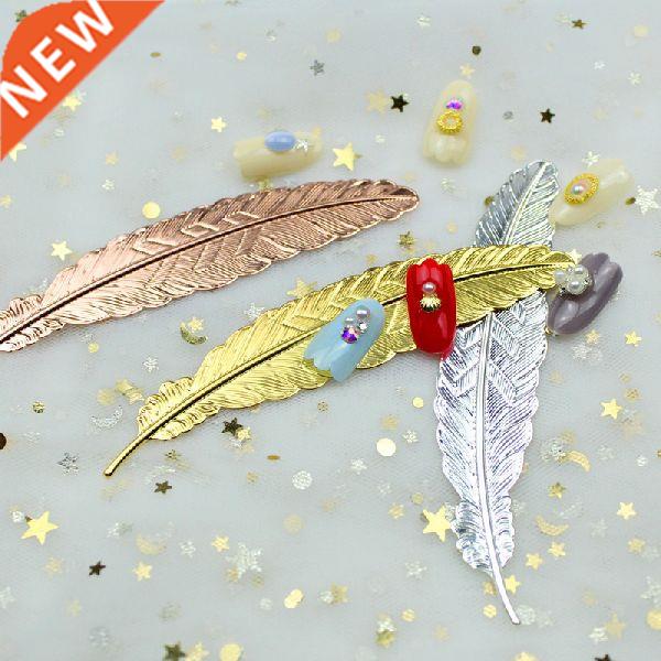 1pc Rose Gold Nail Tip Holder Feather Practice Training