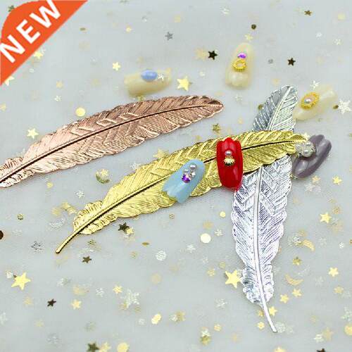 1pc Rose Gold Nail Tip Holder Feather Practice Training