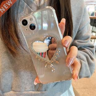 Luxury Diamond Mirror Clear Soft Case For iPhone 13 12 11 Pr