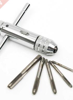 Adjustable M-M8 Steel T-Handle Ratchet Wrench Tapping