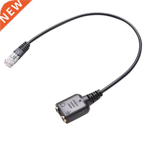 1PC Audio Jack Female to Male RJ9 Plug Adapter Convertor Cab