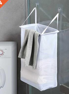 Household Wall Mounted Laundry Basket Dirty Laundry Hamper C