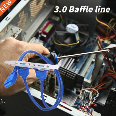 USB3.0 Baffle line 20Pin To Dual USB3.0 Baffle Cable Rear Ch