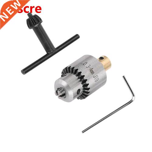 0 3-4mm JTO Taper Mounted Drill Chuck + Wrench + Key for Lat