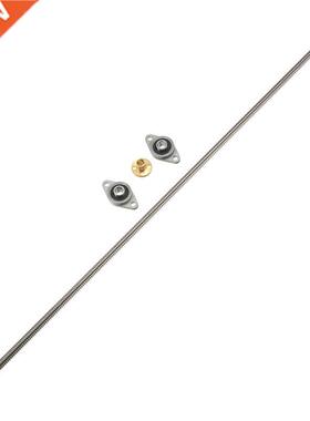 T8 Lead Screw 600mm 8mm with Brass Nut + 2KFL08 bearing Bra