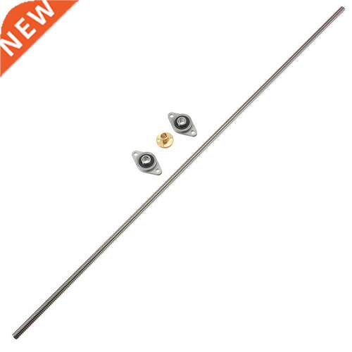 T8 Lead Screw 600mm 8mm with Brass Nut + 2KFL08 bearing Bra