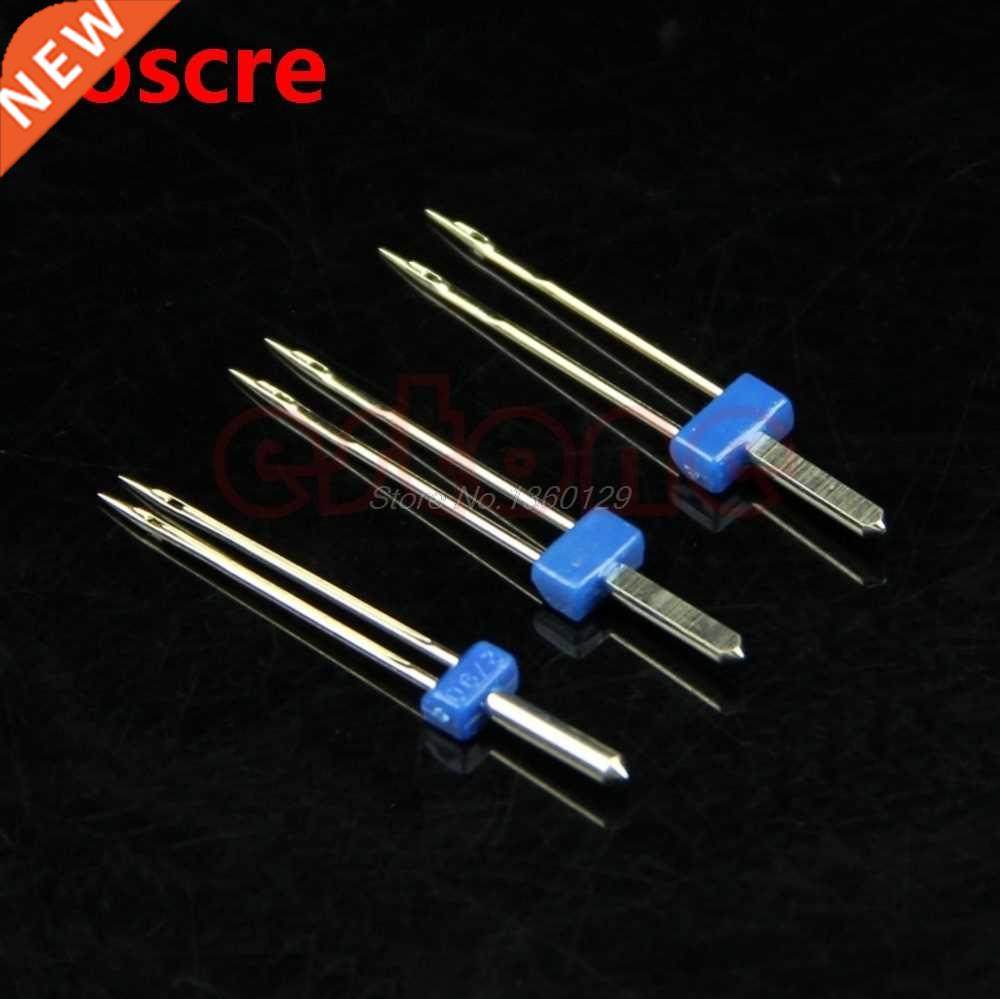 3 Pcs Double Twin Needles Pins Sewing Machine Size 2.0/90 3.