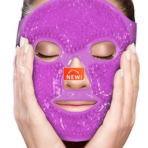 Ice Gel Eye Face Mask Hot Cold Therapy Sleep Mask for Migrai