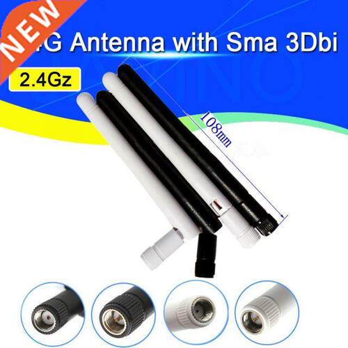 50PCS 2.4GHz 3dBi Omni WIFI Antenna with RP SMA male Female