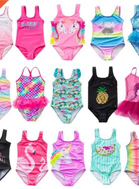 2-16years Girls Swimsuit One Piece Swimsuit 2022 Fashion Rai