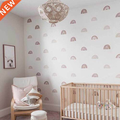 Rainbow Wall Stickers For Kids Rooms Nordic Bohemia Style De
