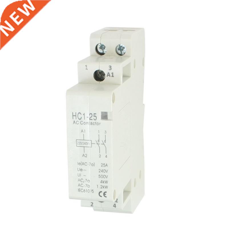 AC 240V 25A 2 Reed AC Contactor 2P Closed Domestic 35 mm DIN